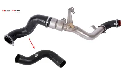 Turbo hortumu metal boru hariç ok ile gösterilen büyük hortum galaxy ıı (wa6) mondeo ıv (ba7) mondeo Nıfea 6G916K683DG/ 1565540/ 6G916K683DF/ 1516729/ 6G916K683DE/ 1459399 resmi