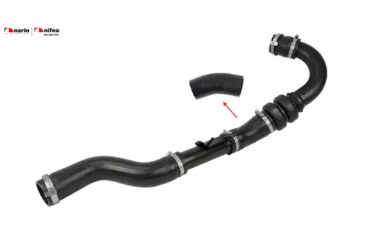 Turbo hortumu plastik ve metal boru hariç ok ile gösterilen hortum focus-kuga Nıfea CV616C646JB/ 5295808/ 1774580 resmi