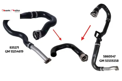 Turbo hortumu Nıfea 5860547/ 55559258/ 835271/ 13254619 resmi