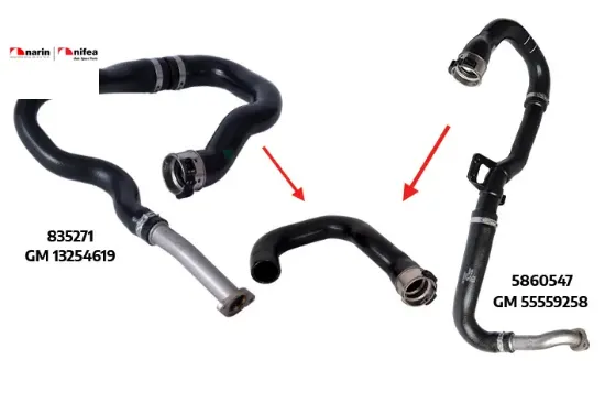 Turbo hortumu Nıfea 5860547/ 55559258/ 835271/ 13254619 resmi