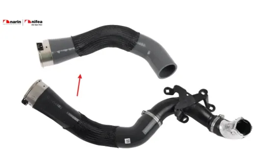 Turbo hortumu plastik boru hariç ok ile gösterilen büyük hortum nıssan qashqaı ıı Nıfea 144604EJ0C/ 144604EJ0A resmi