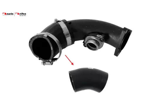 Turbo hortumu plastik boru hariç ıbıza fabıa polo 1.4 tdi 14> Nıfea 04B145822B/ 04B145762B resmi
