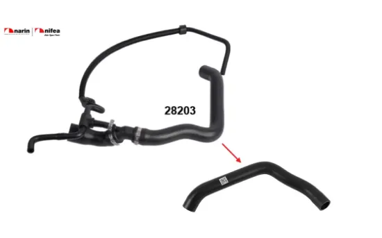Radyatör giriş hortumu volkswagen lt Nıfea 2D0122101A/ 2D0122101D resmi