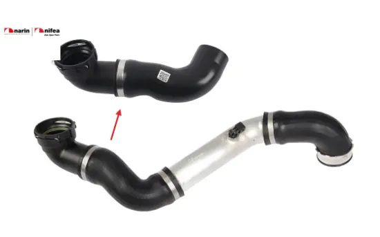 Turbo hortumu metal boru hariç x3 Nıfea 11613415784 resmi