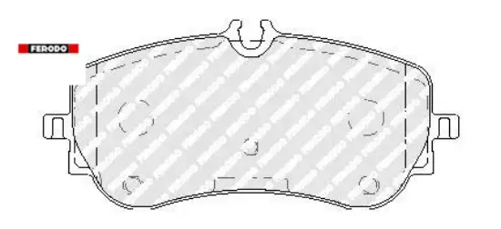 Arka fren balatası amarok-transporter–man tge/panelvan Feredo 2H6698451/ 2H6698451A/ 2N06984 resmi