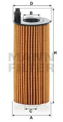 Yağ filtresi bmw f20 f21 f22 f23 f87 f30 f31 f32 f33 f34 f36 f10 f11 2015-> 11428575211 hu6014/1z resmi