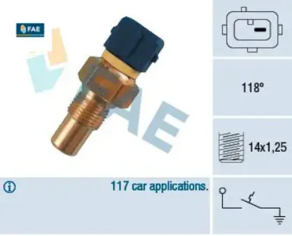 Su sıcaklık müşürü 106-206-205/024278/024286/9465029100/9465029101/fae 0242.78/ 0242.86 35290 resmi