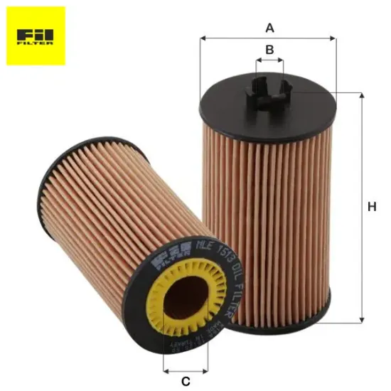 Yağ filtresi astra h/j-corsa-ınsıgnıa 1.2/1.4/1.6/ 5650359/ 71744410/ / hu612/ 2x mle1513 resmi