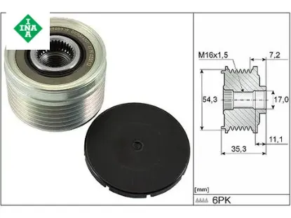 Dinamo rulmanı 206 307-406partner 2.0hdı 9949520/ 5705.4f 535003910 resmi