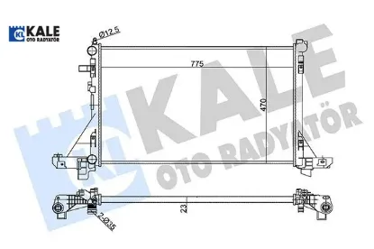 Radyatör su master ııı-movano b 2.3dcı 10-> 95507804/ 214101169r 351025 resmi