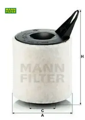 Hava filtresi bmw e81 116i (04-12) e87 316i (04-11) e90 316i 07-11) e91 316i (08-12) e92 316 (0 13717524412 c1370 resmi