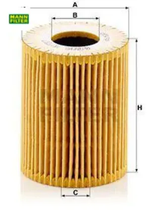 Yağ filtresi polo v-fabıa ıı-ıbıza v 1.2tdı 10-> 03p115562/ 03p115466 hu7017z resmi
