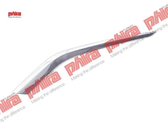 Tampon çıtası ön sol alt ızgara çıtası krom 208 2015> 1613502680 resmi