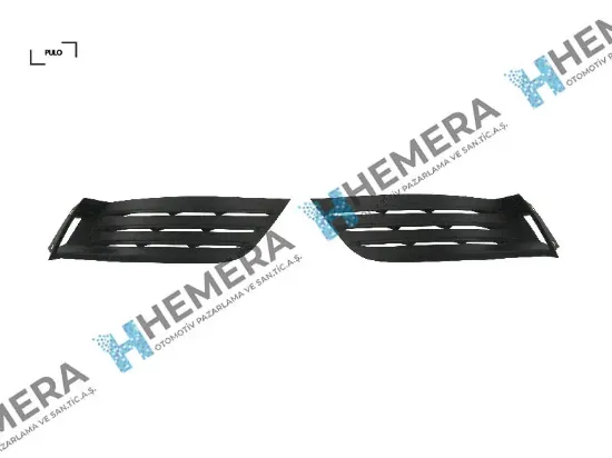 Sis far kapağı ön set siyah sissiz megane ıv 2016-2019 261504086r resmi