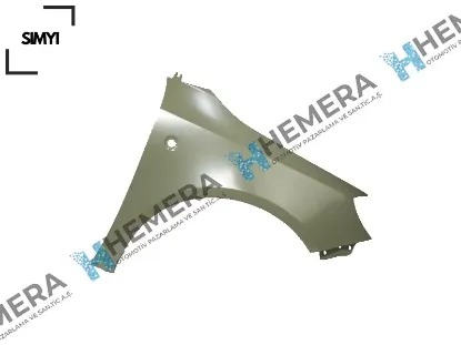 Çamurluk ön sağ sac sinyal delikli fabıa 2007> 5j0821022/ 5j0821022a resmi