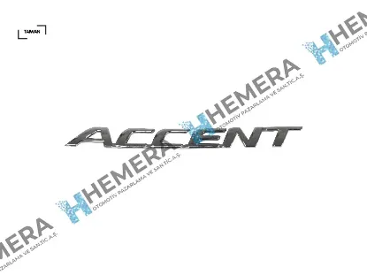 Amblem model yazı accent blue 2011> 863111r000 resmi